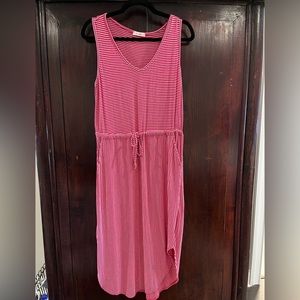 P.S. Love Red & White Stripe Sundress